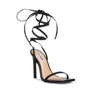 Steve Madden Black Leather Sandals